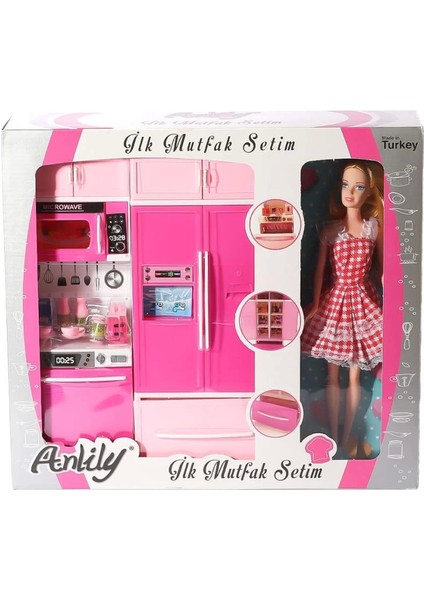 Bfs 02318 Anlily Bebekli Mutfak Dolabı Oyun Seti -Oydaş