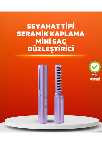 USB Şarjlı Kablosuz Saç Düzleştirici – Seyahat ve Günlük Kullanım