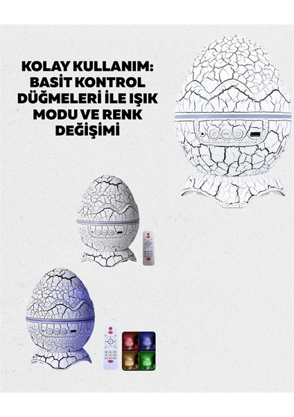 Bluetooth Hoparlör Özellikli 7 Renkli Gece Aydınlatması modelleri