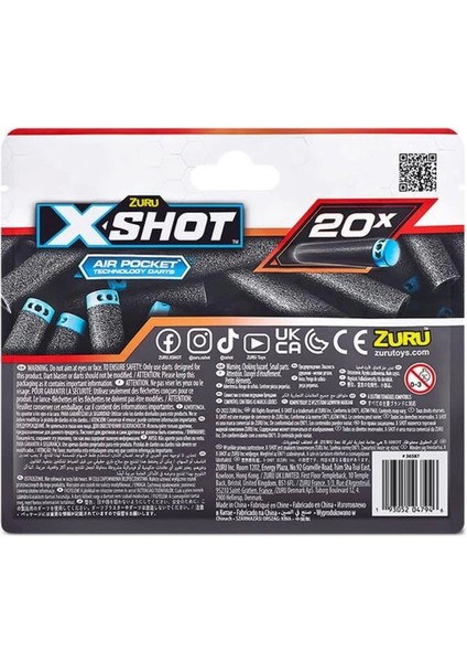 Bfs 36587 Zuru x Shot Silah 20 Li Yedek Paket -Sunman fırsatları