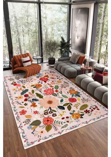 Dekoratif Yıkanabilir, Kaymaz Tabanlı, Modern Salon Oturma Odası Halısı - FR143 modelleri