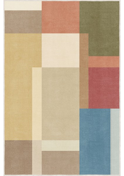 Dekoratif Yıkanabilir, Kaymaz Tabanlı, Modern Salon Oturma Odası Halısı - FR279 fırsatları