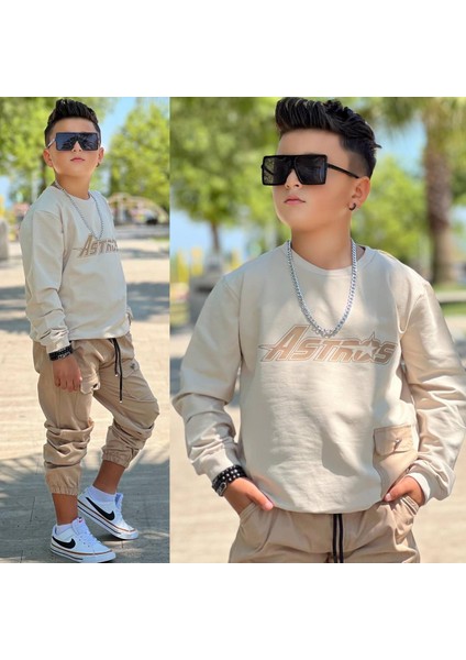 Erkek Çocuk Cep Detaylı Ikili Takım