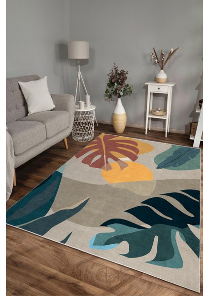 Dekoratif Yıkanabilir, Kaymaz Tabanlı, Modern Salon Oturma Odası Halısı - FR283 modelleri
