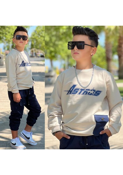 Erkek Çocuk Cep Detaylı Ikili Takım