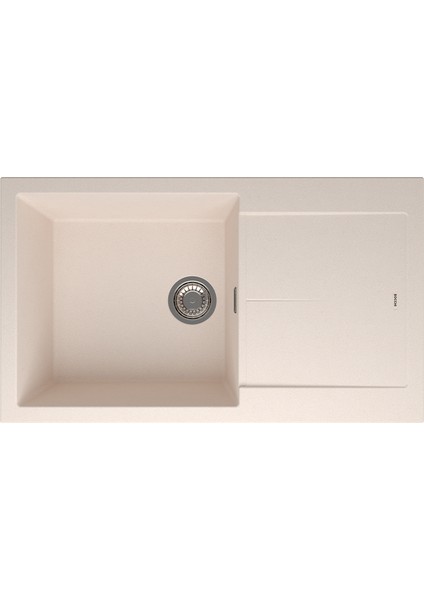 PRATO86 Granit Mutfak Eviyesi Avena 860X500 Tek Gözlü Damlalıklı