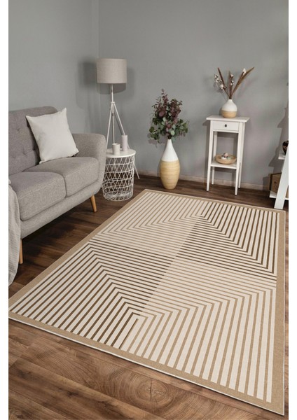 Dekoratif Yıkanabilir, Kaymaz Tabanlı, Modern Salon - Oturma Odası Halısı - WOOKECE1420 modelleri