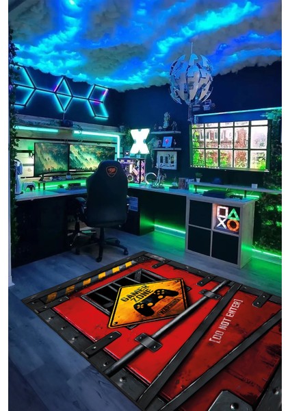 Dekoratif Yıkanabilir, Kaymaz Tabanlı, Modern Oyun - Genç Odası Halısı - WOOKECE1328 modelleri