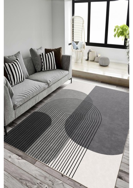 Dekoratif Yıkanabilir, Kaymaz Tabanlı, Salon Oturma Odası Halısı - WOOSOFTKECE030 fiyatları