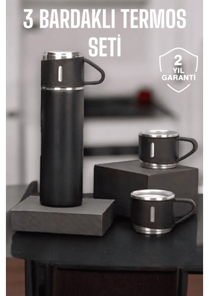 Bestonly 500 ml Kapasiteli Taşınabilir Basınçlı Termos Seti Günlük Kullanım Için Ideal