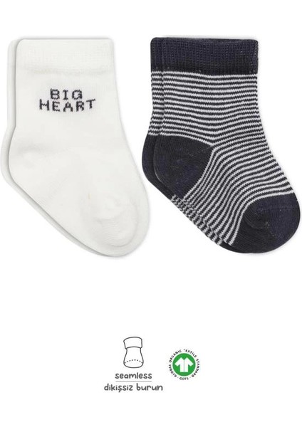 Bfs Bistyle Big Heart Penye Soket Çorap 2'li BS10117 Antrasit