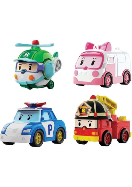 Bfs Polı MRT-760 Robocar Poli Mini Kasabanın Kurtarma Araçları 4lü Set indirimleri