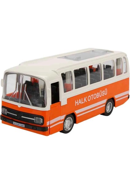 Bfs Maxx Wheels Sesli ve Işıklı Nostaljik Halk Otobüsü 15 cm