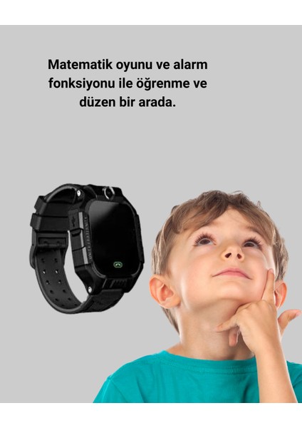 S10 Akıllı Çocuk Saati Siyah fırsatları