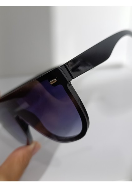 Yuvarlak unisex Güneş Gözlüğü Siyah kemik çerçeve UV400