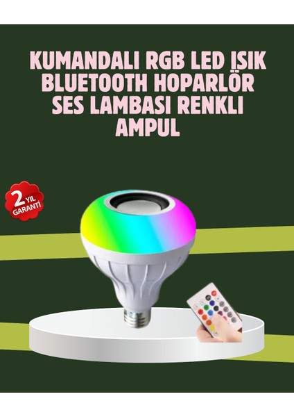 Hoparlörlü LED Ampul – Ev ve Ofis Için Akıllı Aydınlatma Çözümü