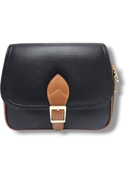316-26 Deri Kemer Tokalı Çapraz Omuz Askılı Kadın çanta