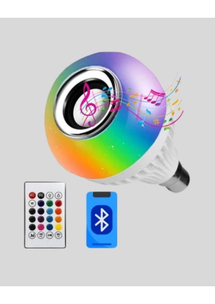 Bluetooth Hoparlörlü LED Ampul – 12W Enerji Tasarruflu fiyatları