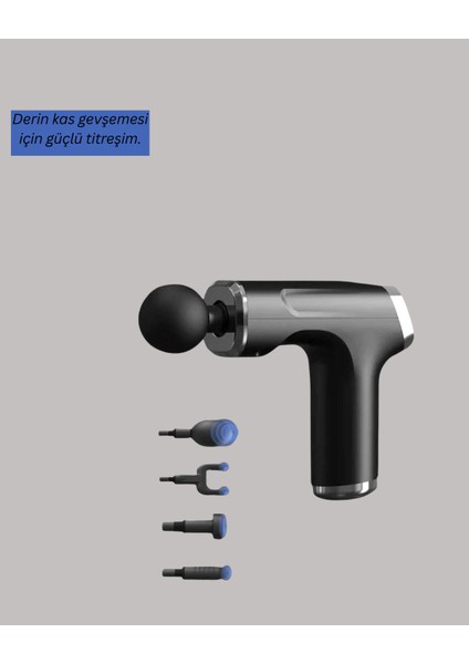 Mini Masaj Tabancası 4 Başlık 6 Hız Ayarlı fiyatları