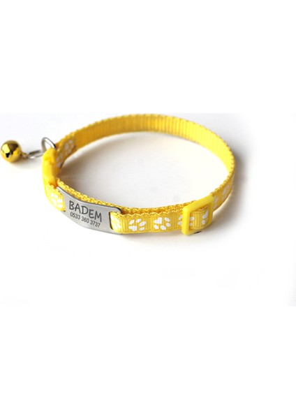 Sallanmayan Kedi Tasması Metal Isimlikli fiyatları