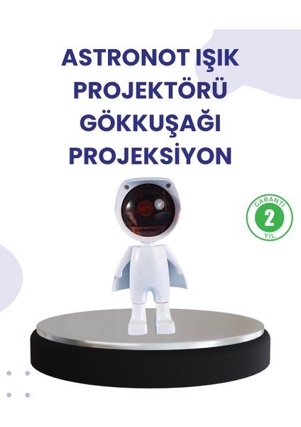 Dekoratif Gün Batımı Işığı – Astronot Figürlü