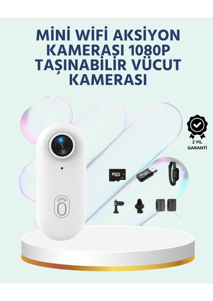 Geniş Açı Lensli Wifi Spor ve Vlog Kamerası