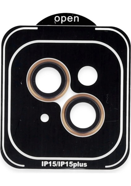 Bfs iPhone 15 Pvd Metal Kamera Lens - Turuncu