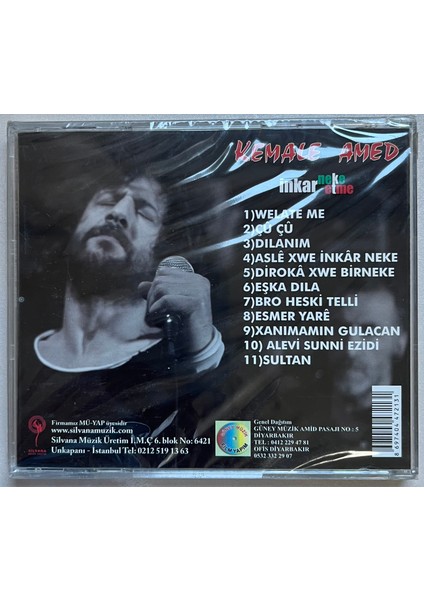Kemale Amed Inkar Etme CD (Jelatininde Sıfır Orijinal Dönem Baskı Kürtçe Cd) fiyatları