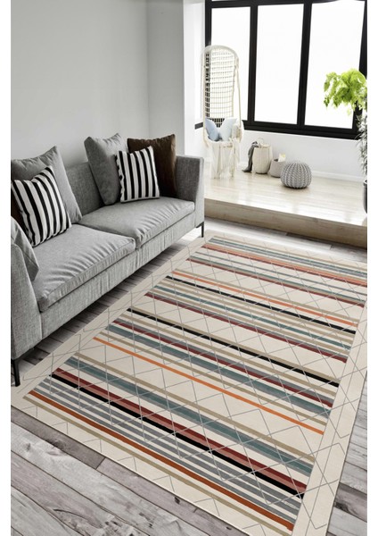 Dekoratif Yıkanabilir, Kaymaz Tabanlı, Salon Oturma Odası Halısı - WOOSOFTKECE010 fiyatları