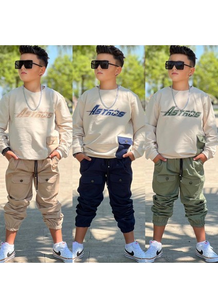 Erkek Çocuk Cep Detaylı Ikili Takım fiyatları