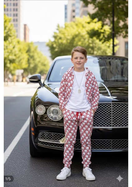 Boys Erkek Çocuk Üçlü Takım - Hırka - Body - Pantolon - Pamuklu