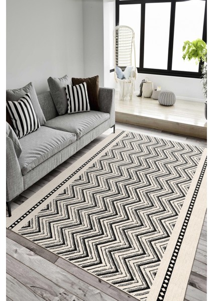 Dekoratif Yıkanabilir, Kaymaz Tabanlı, Modern Mutfak Halısı - WOOKECE1716 fiyatları