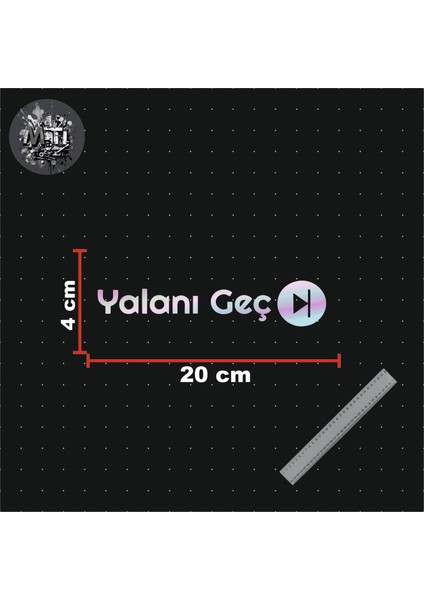 Yalanı Geç Yazı Jdm Araba-Motosiklet Cam Etiket Hologram Sticker fiyatları