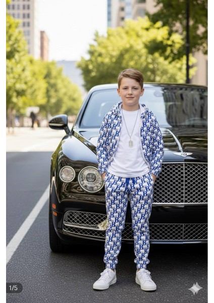 Boys Erkek Çocuk Üçlü Takım - Hırka - Body - Pantolon - Pamuklu