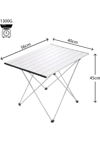 Portatif Alüminyum Katlanır Eko Kamp Masası Küçük 56X40X45CM Gri fiyatları