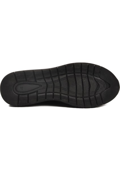 Siyah Nubuk Lastik Bağcıklı Kadın Casual Ayakkabı indirimleri