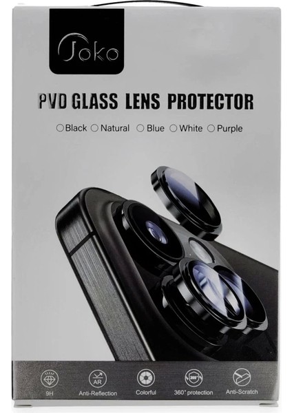 Bfs iPhone 16 Pro Max Pvd Metal Kamera Lens - Siyah fiyatları
