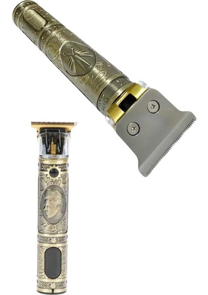 Metal Gövdeli Saç Sakal Çizim Kesme Tıraş Makinesi Kısaltma Makinesi