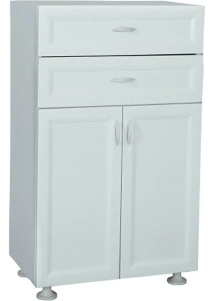 Çok Amaçlı Çekmeceli Kapaklı Plastik Pvc Banyo Dolabı ÇK106