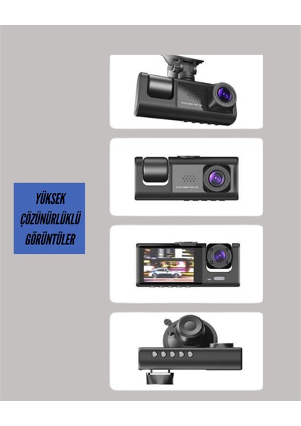 Ta-01 3 Kameralı 1080P Araç Kamerası Siyah fırsatları