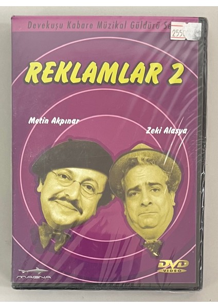 Metin Akpınar Zeki Alasya Reklamlar 2 DVD (Jelatininde Sıfır Orijnal Dvd)