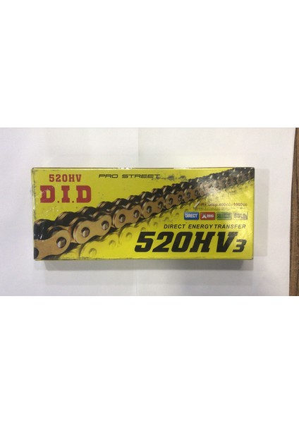 Dıd 520HV3 120L Gold 400CC-1000CC Zincir Oringli