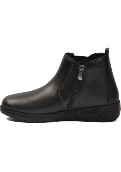 Siyah Hakiki Deri Kadın Düz Bot fırsatları