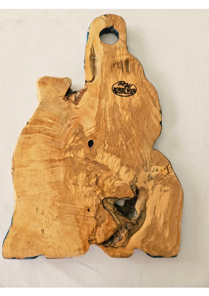 Özel Tasarım El Yapımı Zeytin Ağacından Epoksi Sunum Tahtası & ( 39x24x1.5 cm ) modelleri
