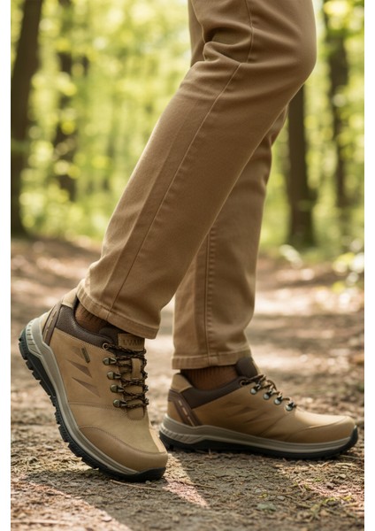 Kum Hakiki Deri Bağcıklı Su Itici Erkek Outdoor Ayakkabı modelleri