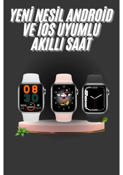 1.83 Inç Akıllı Saat Android ve Ios Uyumlu Çağrı Cevaplayabilen Adımsayar Gps Takibi