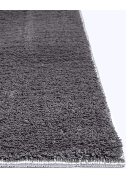 Yıkanabilir Kaymaz Taban Antrasit Peluş Post Halı fırsatları