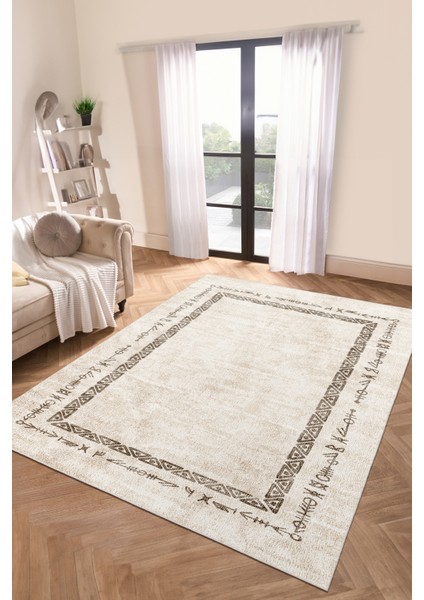 Dekoratif Yıkanabilir, Kaymaz Tabanlı, Salon Oturma Odası Halısı - WOOSOFTKECE008 modelleri
