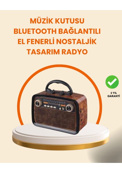 Bluetooth Hoparlör – Kablosuz Bağlantı, Geniş Ses Alanı, Radyo Destekli, Hafif ve Taşınabil