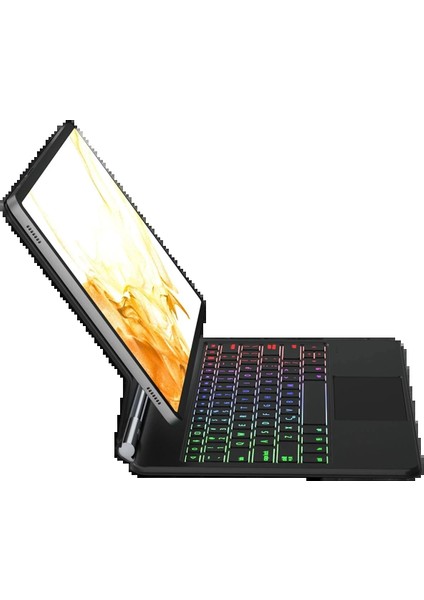 Bfs Samsung Galaxy T737 Tab S7 Fe 12.4 Kılıf Eternal Ledli Klavyeli Tablet Kılıfı - Siyah fırsatları